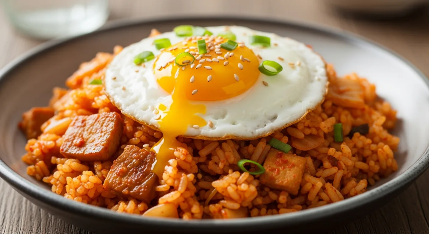Recette kimchi bokkeumbap : le riz frit coréen authentique en 20 minutes