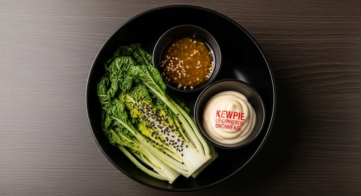 Salade chou japonaise sauce blanche Kewpie et vinaigrette