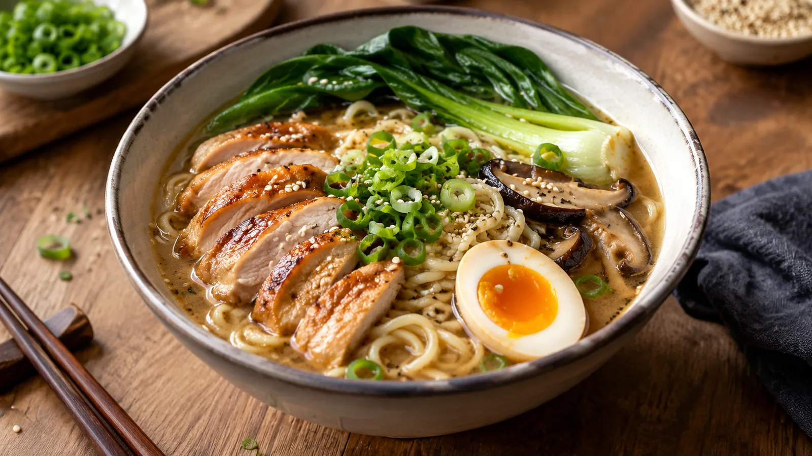 Recette ramen poulet : la fiche facile pour un bol maison